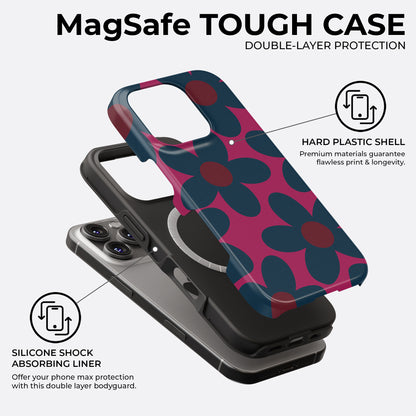 Midnight Bloom - MagSafe • Tough iPhone Case