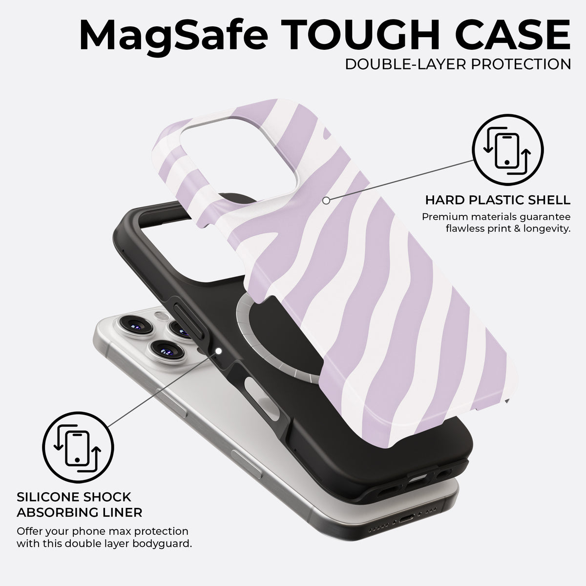 Lavender Wild - MagSafe • Tough iPhone Case
