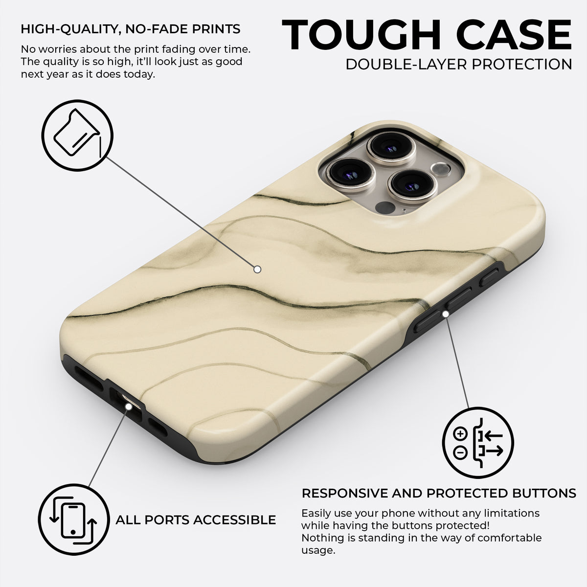 Sand Veins - Phone Case • Tough
