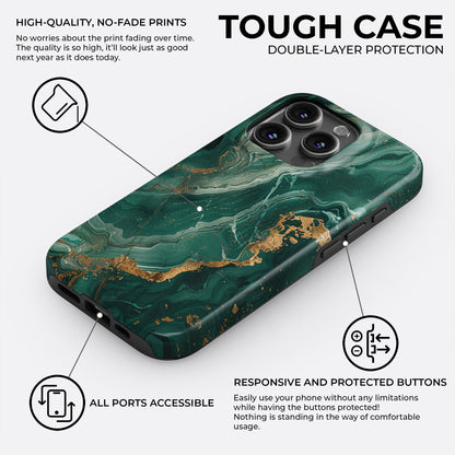 Emerald Luxe - Phone Case • Tough